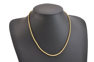 Authentic Christian Dior Gold Tone Chain Necklace CD 5022N