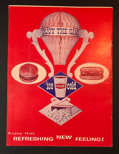 1962 Washington Senators Official Program & Score Card MLB Baseball Game NICE! - Picture 4 of 4