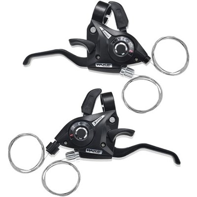 3x8 / 3x8 speed gear systems, left-right brake lever shift sets with gear ind...