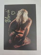BLONDI86 Autogramm Autograph Signiert Signed Original Autogrammkarte