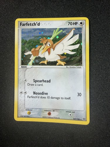 Pokemon Farfetch'd 107/106 Emerald Holo NM-