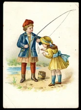 Trade card SHAW PIANO - FISK, KRIMM & CO. Williamsport, Renova, Emporium PA