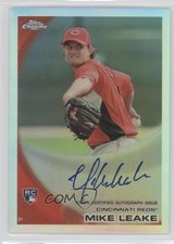 2010 Topps Chrome Rookie Auto Refractor 303/499 Mike Leake #176 Auto 0v1