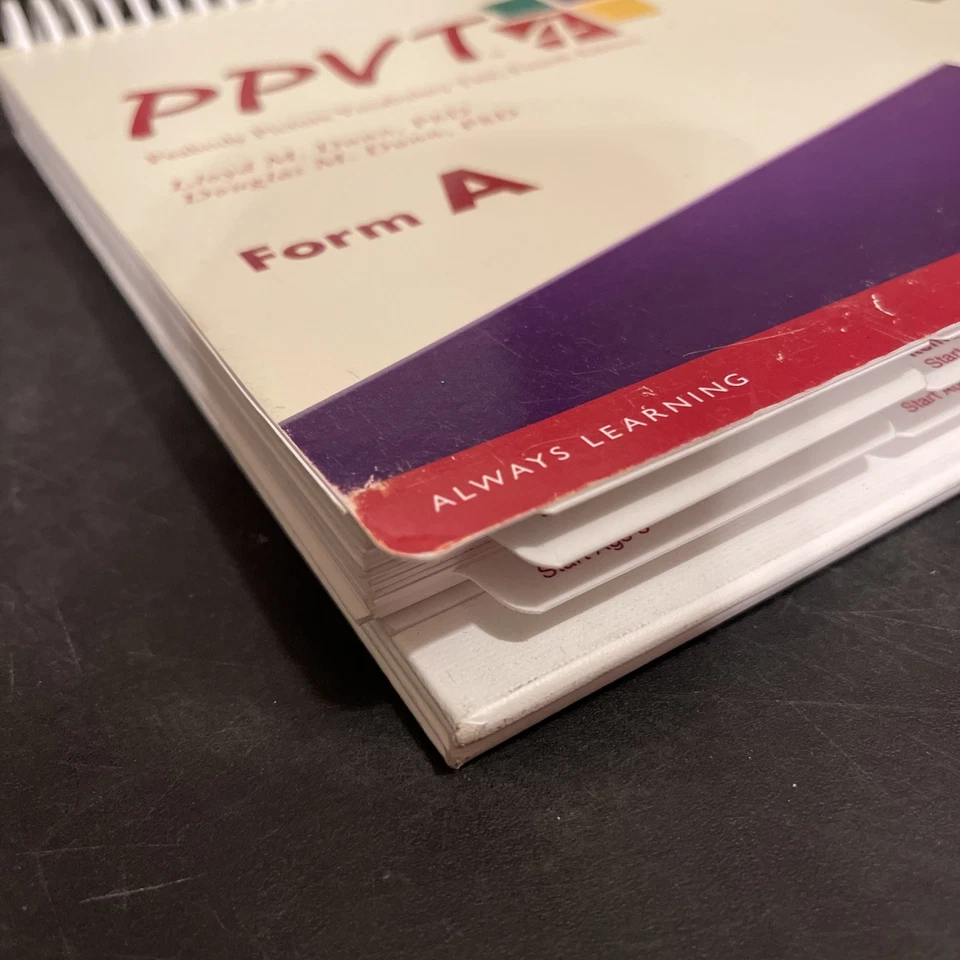 PPVT 4 Peabody Picture Vocabulary Test, 4 Edition By Lloyd M. Dunn, PHD Form A - Image 2 of 4