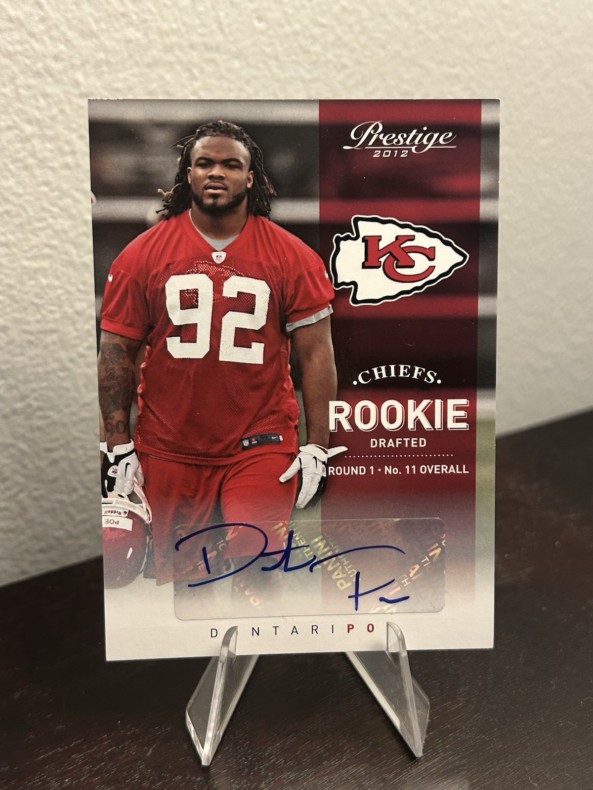 Dontari Poe Panini Prominence Apprentice Ink #11 Base