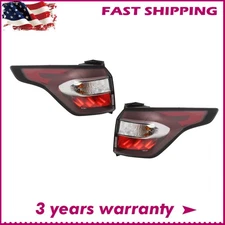 2 PCS For Ford Escape Kuga 2017-2019 Halogen Left+Right Brake Lamps Tail Lights