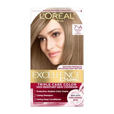 Excellence Crème Permanent Hair Dye, Triple Care Hair Color with Hyaluronic A...