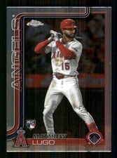 2025 Topps Chrome Update #USC166 Matthew Lugo RC Los Angeles Angels 6163