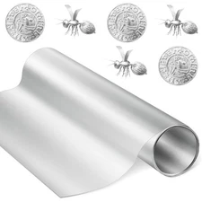 Aluminum Metal Crafts DIY Foil Roll 12 Inch x 20 ft 0.05 mm Thick for Art Pro...