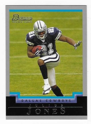 2004 Bowman Rookie Julius Jones Dallas Cowboys Football Card #180 RC