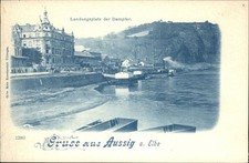 Aussig Tschechien Aussig Elbe Landungsplatz Dampfer