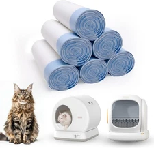 120 Count Self-Cleaning Cat Litter Box Liners 1 (Pack of 120), Blue 