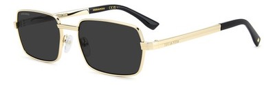 Dsquared2 Sonnenbrille D2 0192/S J5G/IR Gold Grau Herren 