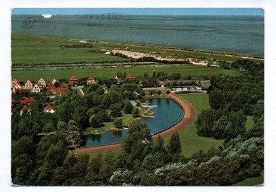 Foto Ak Nordseeheilbad Bad Cuxhaven Döse Kurpark 1965