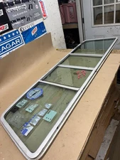 1973 1979 F150 F250 F350 REAR SLIDING SLIDER WINDOW GLASS CARLITE FULL FRAME OEM