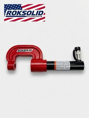 RokSolid 10 Ton Hydraulic C-Clamp 4 Inch Jaw Heavy Duty W/ Cylinder 10,000 PSI