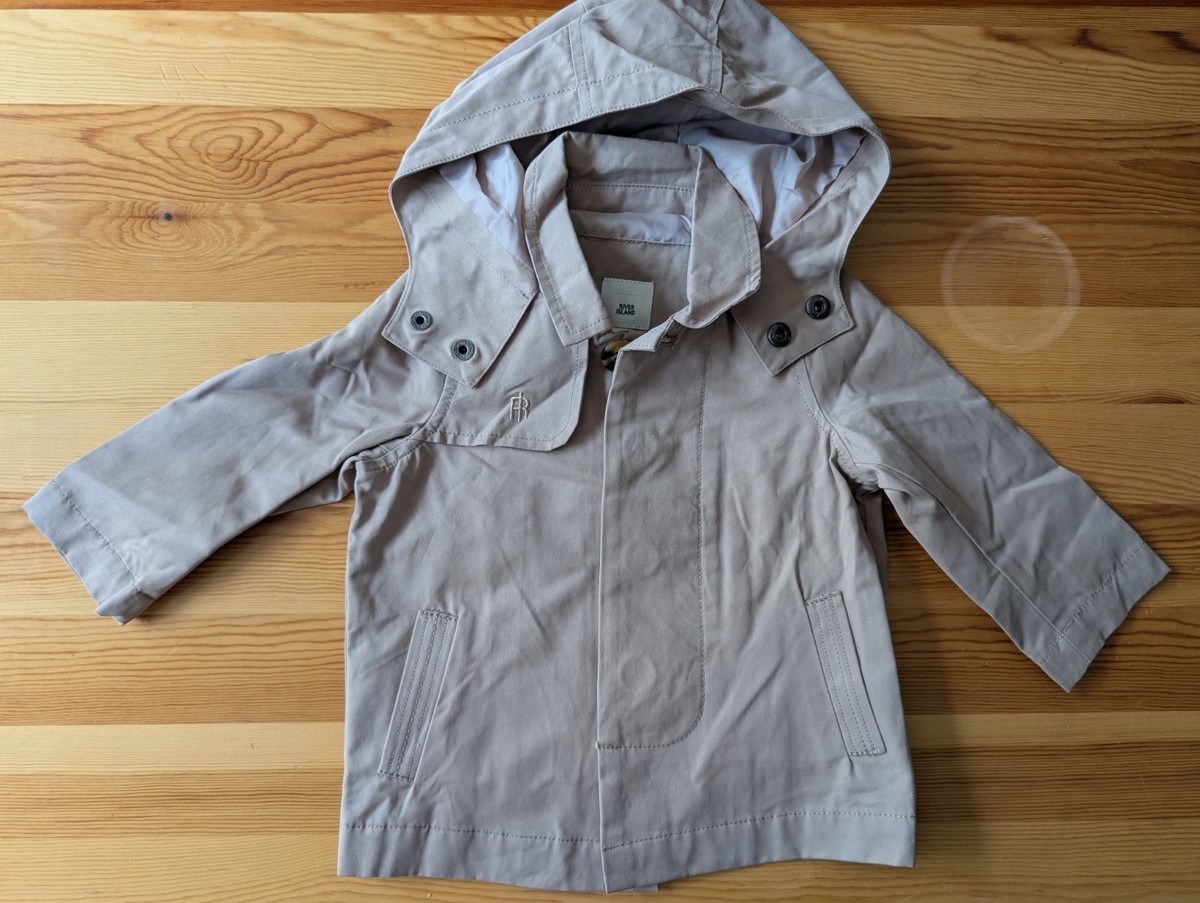 River Island Girls Trench Coat Size 6-9 Mnts Rrp 18£ UK