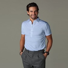 Collars  Co - Semi-Spread Collar Polo - Medium - Sky Blue - NWOT