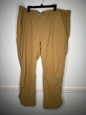 Orvis Mens Tech Pants XXXL Khaki Snap Ankles Hiking Outdoors Fishing 30 Length
