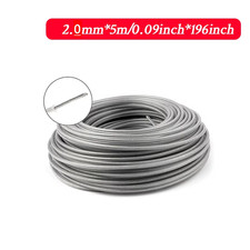 LUSQI 5M/10M/15M Steel Wire Nylon Grass Trimmer Line Brushcutter Trimmer Rope La