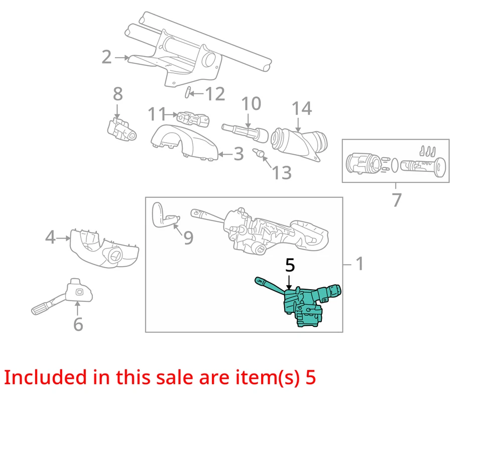 Interruptor de encendido Chrysler Dodge Intrepid Concorde 1998-2004 5014176aa - nuevo OEM Foto 3 de 4