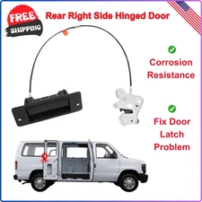 Right Side Door Latch Assembly for Ford E150 E250 E350 Econoline Van Super Duty