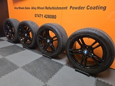 18” Genuine BMW MSport Alloy Wheels F30 f31 f36 F32 E90 E46 Z4 black immaculate 