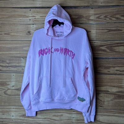 Rick and Morty pull and bear adult swim extra large pink hoodie