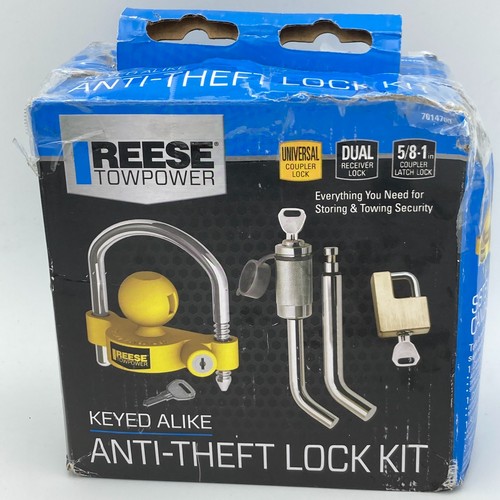 Trailer Hitch & Coupler Lock Set, 1.25 and 2 In Receiver, Reese 7014700 - Picture 8 of 11