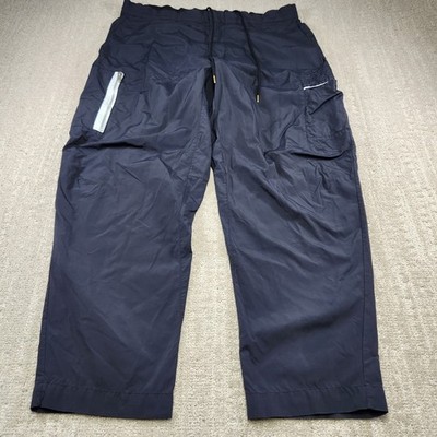 Nike Pants Men 38 Sportstyle Essential Utility Black Tech Woven Baggy Tapered