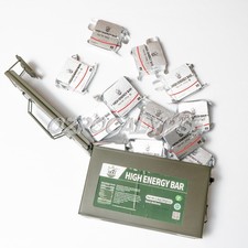 Survival Ration Bulk Tin ( 20 Years )- High Energy Bar Dried Prepper Emergency