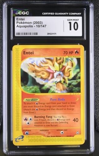 Entei graded CGC 10 for sale on eBay