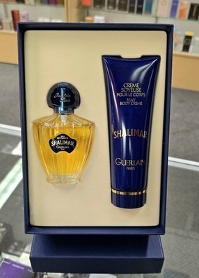 SHALIMAR by GUERLAIN 2pc Gift Set for Women's (Vintage Formula & Packaging)