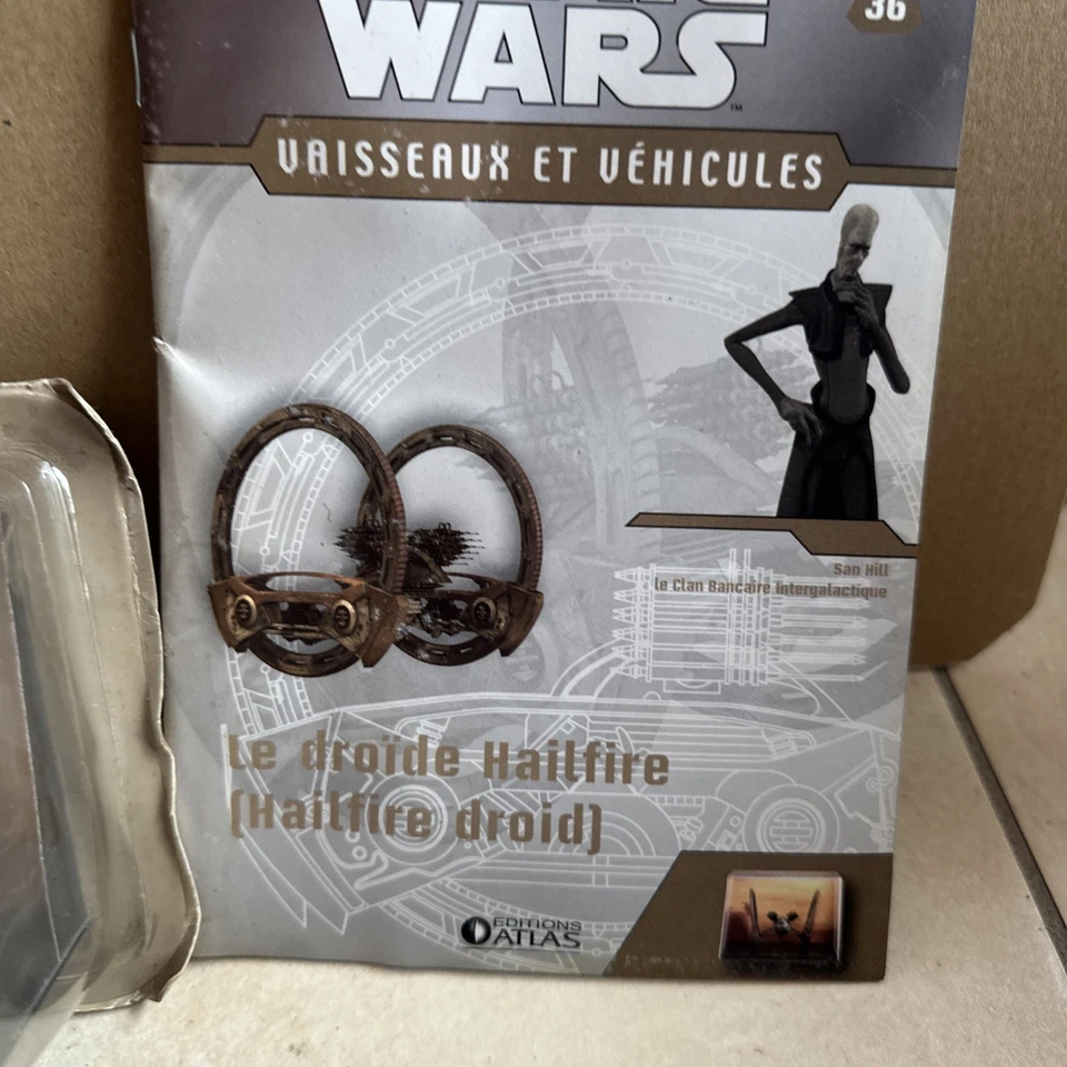 Figurine Vaisseau Star Wars Atlas 2009 Droïde Hailfire Droid Avec Fascicule - Photo 2/4