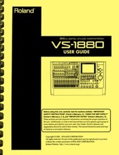 Roland VS-1880 Digital Studio Workstation USER GUIDE