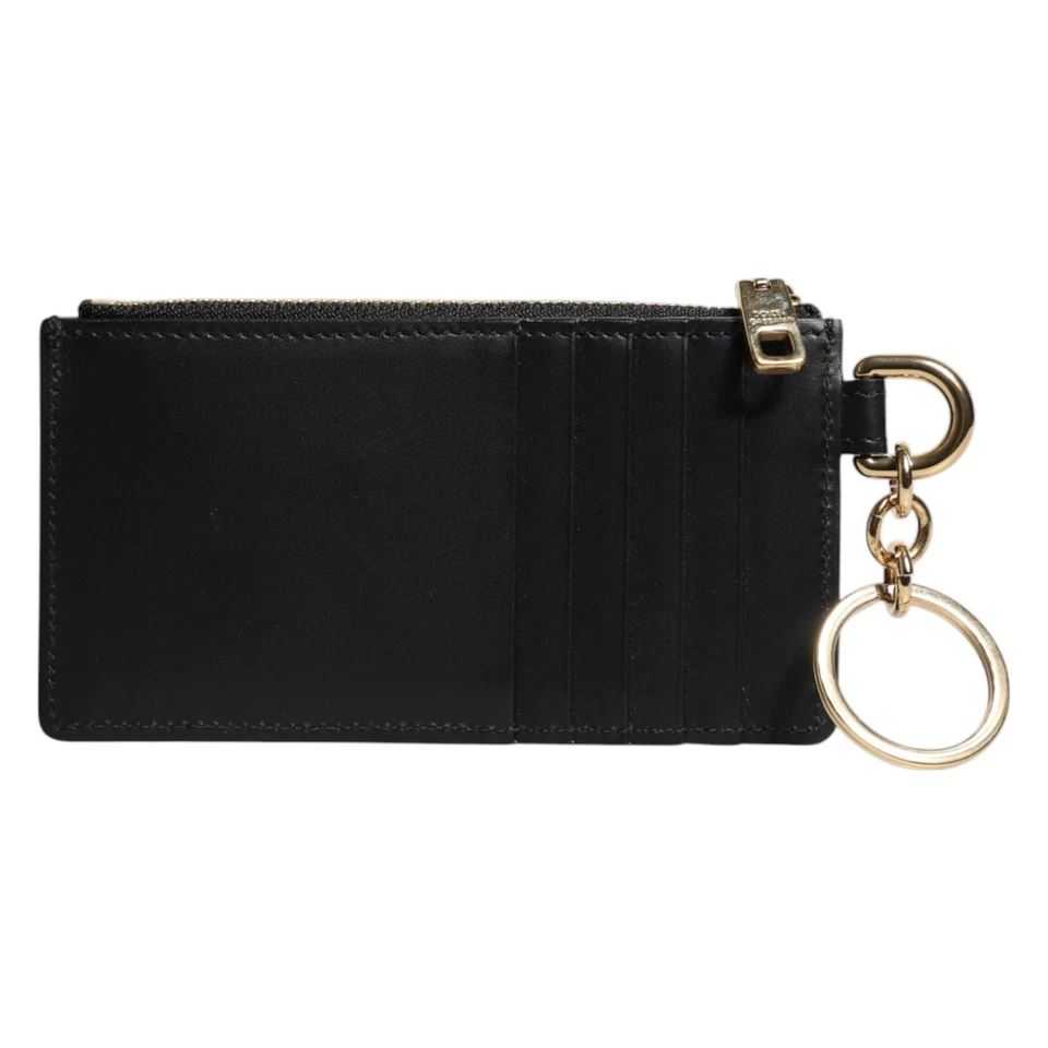 DOLCE & GABBANA Wallet Black Calfskin Leather DG Logo Card Holder Men RRP 320usd - image 3 of 4