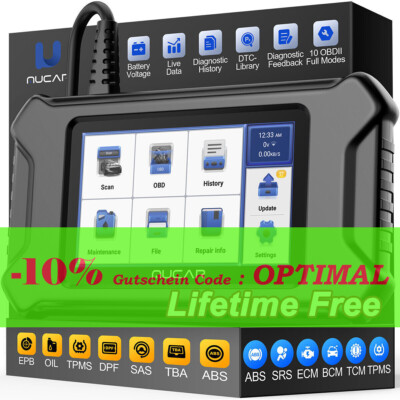 MUCAR CS6 Auto Auslesegerät KFZ OBD2 Diagnosegerät Scanner 6 System ABS SRS TPMS