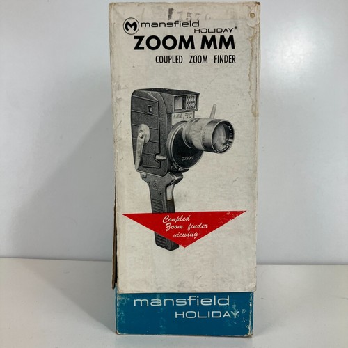 Vintage Mansfield Holiday Zoom MM Movie Camera - W/ BOX - UNTESTED - Picture 8 of 11