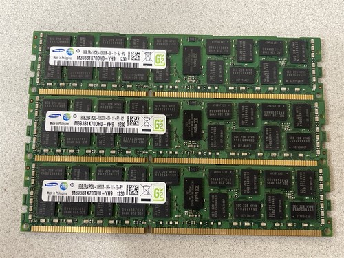 SAMSUNG 24GB(3X8GB) 2RX8 PC3-12800R SERVER MEMORY M393B1G73QH0-YK0