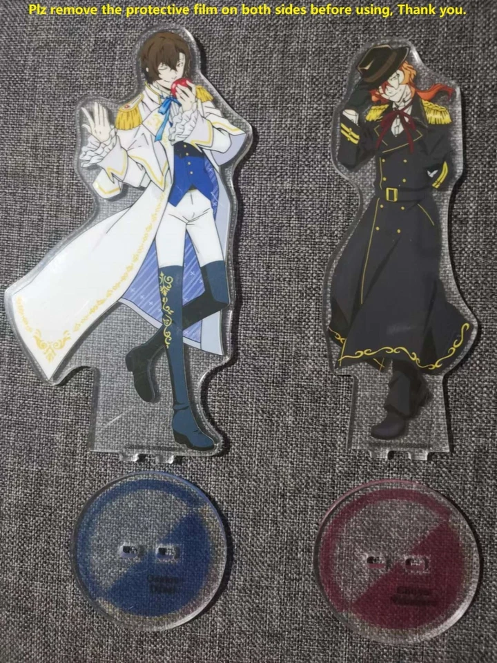 Anime Bungo Stray Dogs Acrílico Suporte Figura Suporte de Mesa Decoração Dazai Chuya - Imagem 2 de 2