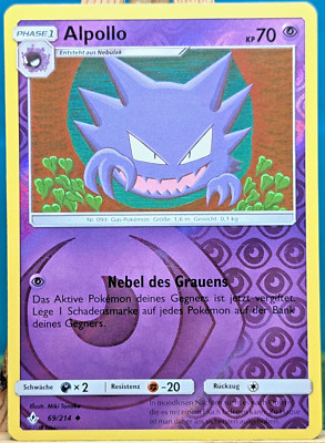 POKEMON - Kräfte im Einklang - Alpollo - 69/214 - REVERSE HOLO - deutsch