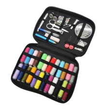 24 Color Sewing Thread Home Sewing Kit Measure Scissor Thread Needle Storage Box