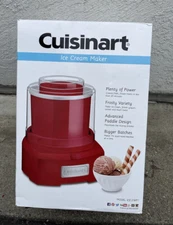 Cuisinart 1.5 Quart Frozen Yogurt Ice Cream Sorbet Maker - Red