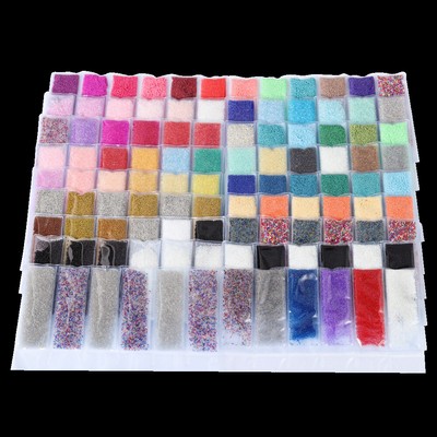 6 Bags Manicure Bead Ornament Trimmings Clothes Glass Jewelry Candy Gel Nail