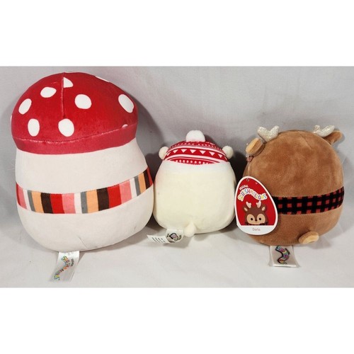 Lote de 3 Squishmallow Malcolm Seta Brooke Oso Polar Darla Reno Bufanda - Imagen 4 de 13