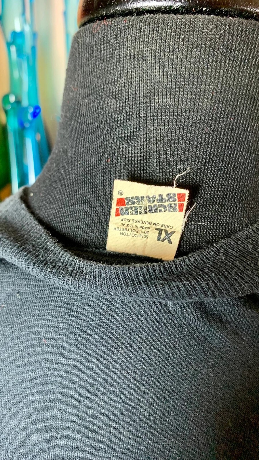 Vintage Dare Black Single Stitch Tshirt Size XL Screen Stars Tag 1980s