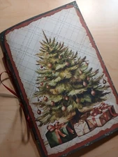 Junk Journal Booklet "RUSTIC CHRISTMAS" Holiday Cottage Cozy Ephemera +