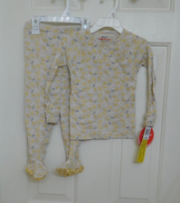 NWT 2pc Magnetic Me Logan Leaf Floral Bird Print Pajamas sz 18-24 Months