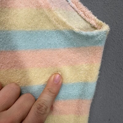 古着 ビンテージ 70s レインボー 虹色 タンクトップ ニット ビスチェ 古着 ビンテージ 70s レインボー 虹色 タンクトップ ニット ビスチェ