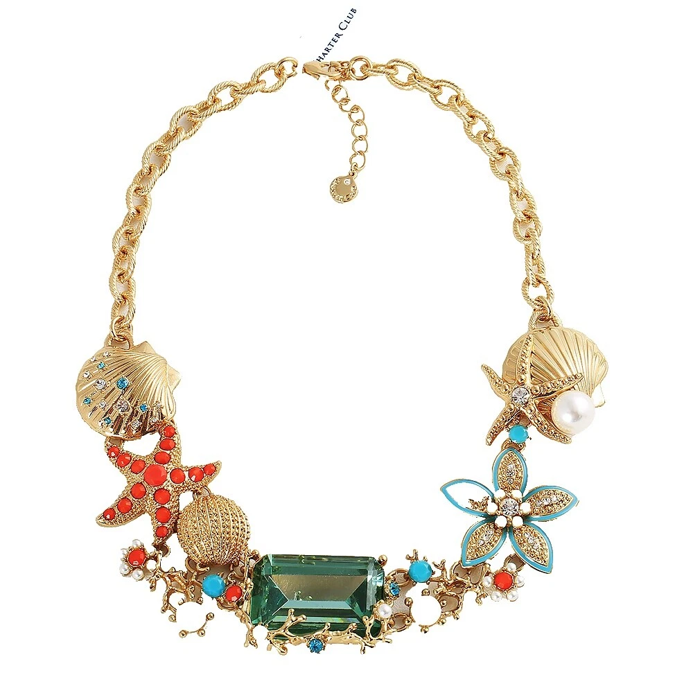 Sea Life Brass Chain Fashion Necklaces & Pendants